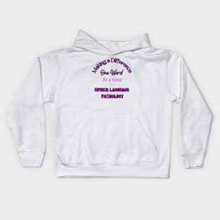 Speech therapy, Team speech, speech pathology, slp, slpa, speech therapist Kids Hoodie